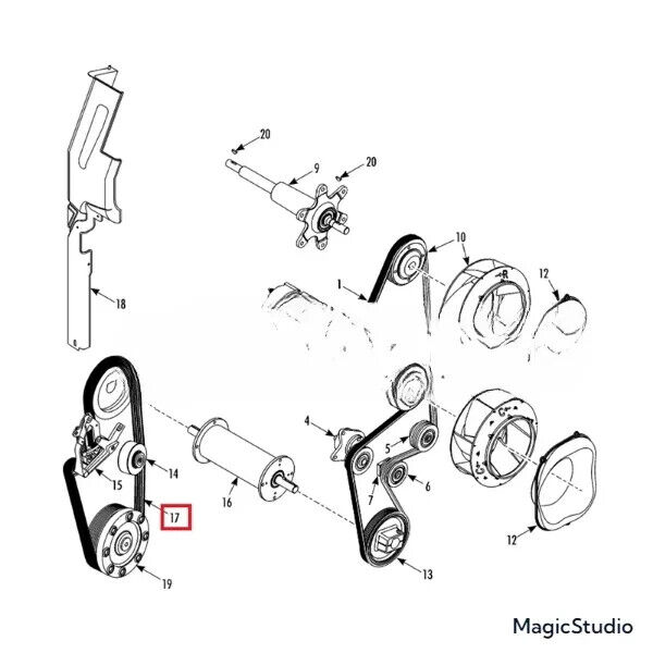 Thermo King Belt 78-1831 for Transport Refrigeration SLXi-100 SLXi-200 SLXi - Image 3