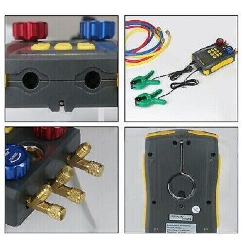 Refrigeration Digital Manifold Gauge Meter HVAC Vacuum Pressure Temp Tester - Image 3