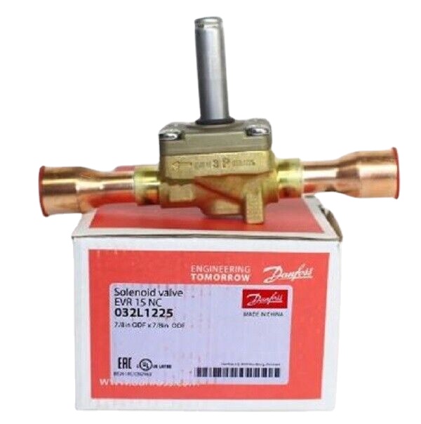Danfoss EVR15 Solenoid Valve Brazed Connection 032L1225 22mm