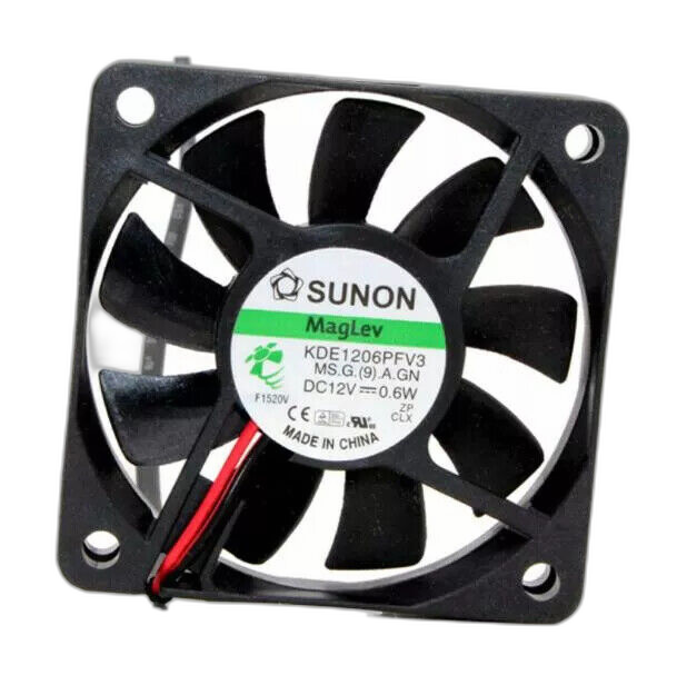 SUNON KDE1206PFV3 DC 12V 0.6W 60*60*10MM 2-wire Ultra-quiet CPU Cooling Fan