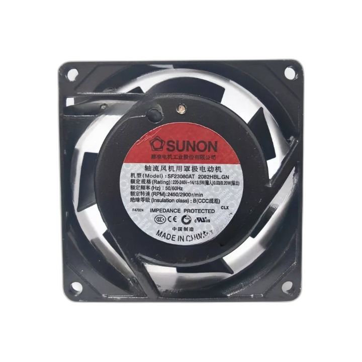 SUNON SF23080AT 2082HBL GN Axial Fan AC 220V 14W 80*80*25mm Case Cooling Fan