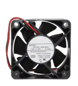 NMB 2410RL-04W-B20 Axial Fan DC 12V 0.10A 60x60x25mm Cooling Fan Ball Bearing