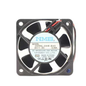 NMB 2408NL-05W-B40 DC 24V 0.08A 60x60x20mm 2Pin Brushless Cooling Fan