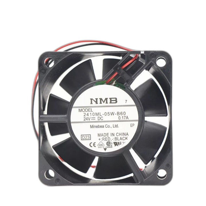 NMB 2410ML-05W-B60 24V 0.17A 60*60*25mm Inverter Cooling Fan