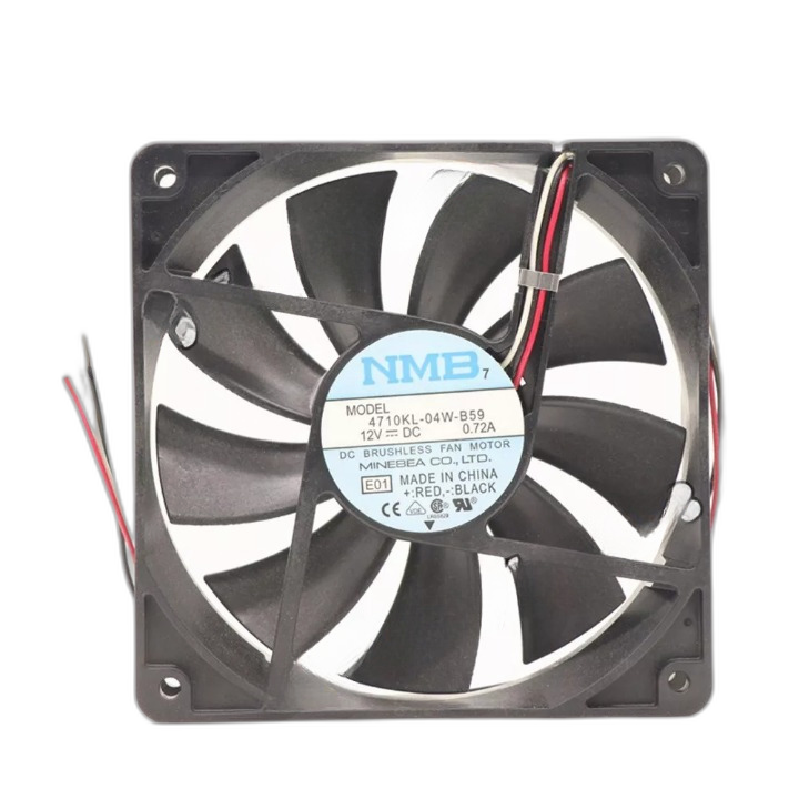 4710KL-04W-B59 DC 12V 0.72A 120*120*25mm Cabinet cooling fan 3pin