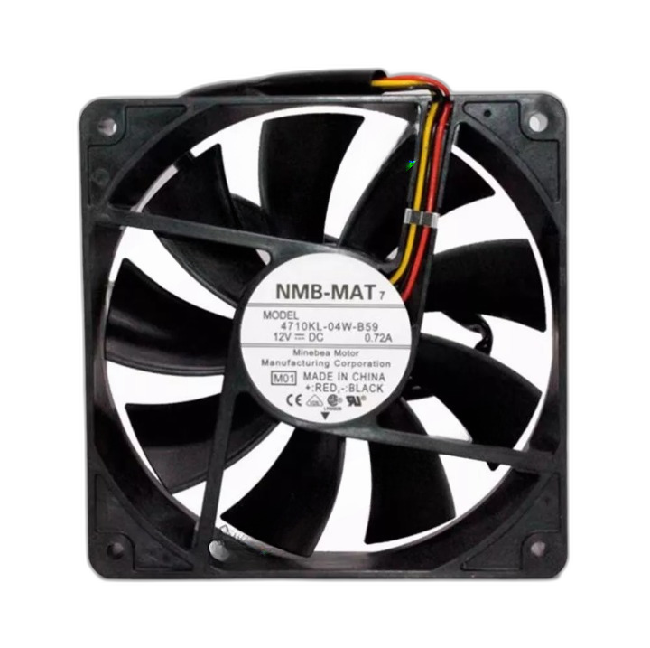 4710KL-04W-B59-M01 12VDC 0.72A 120*120*25mm Axial Cooling Fan Cabinet