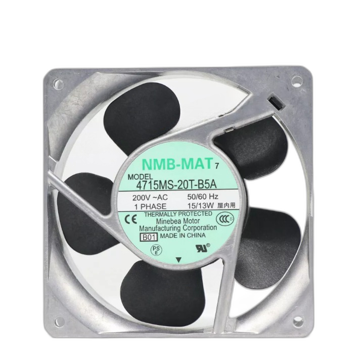 NMB-MAT 4715MS-20T-B5A AC 200V 15/13W 120*120*38mm Axial Cooling Fan