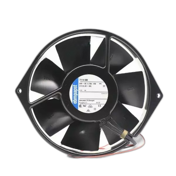 Ebmpapst Axial Fan 7114NH for DC 24V 0.79A Cooling Fan Metal 19W 172*150*38MM