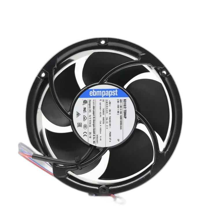 Ebmpapst Axial Fan 6318/2TDH4P for DC48V 4-Wires Speed Control 135W 172*172*51MM