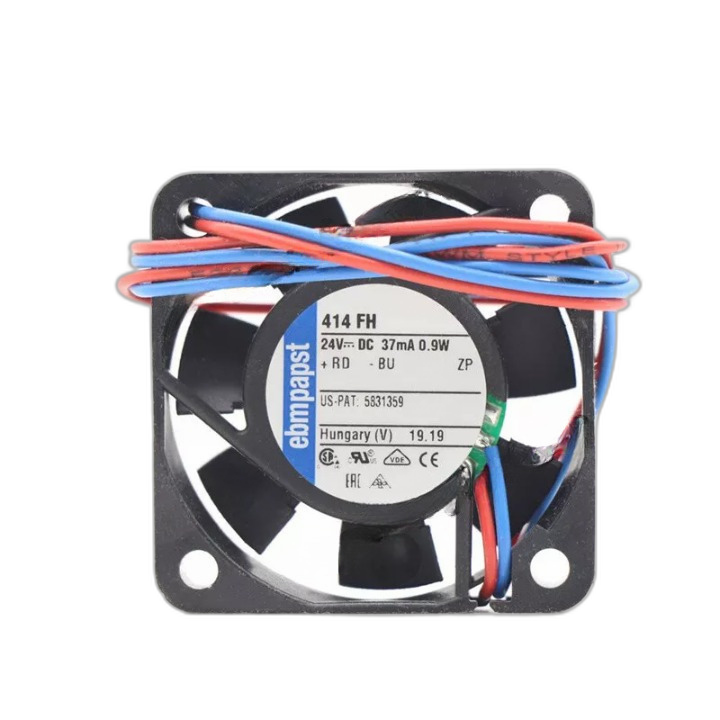 Ebmpapst 414FH Axial Cooling Fan DC 24V 0.9W 40*40*10mm 37mA 2-Wire Ball Bearing