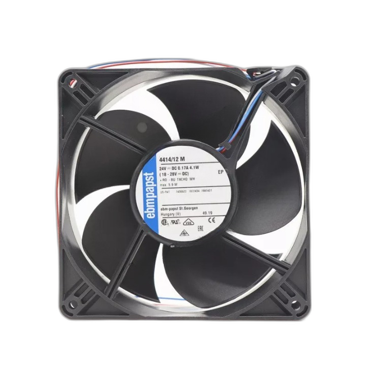 Ebmpapst 4414/12M 24V 0.17A 4.1W 120*120*38mm 3-Wire Axial Cooling Fan