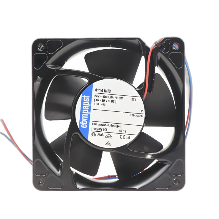 Ebm-papst 4114NH3 24VDC 0.8A 19.5W 120*120*38MM Cabinet Axial Cooling Fan