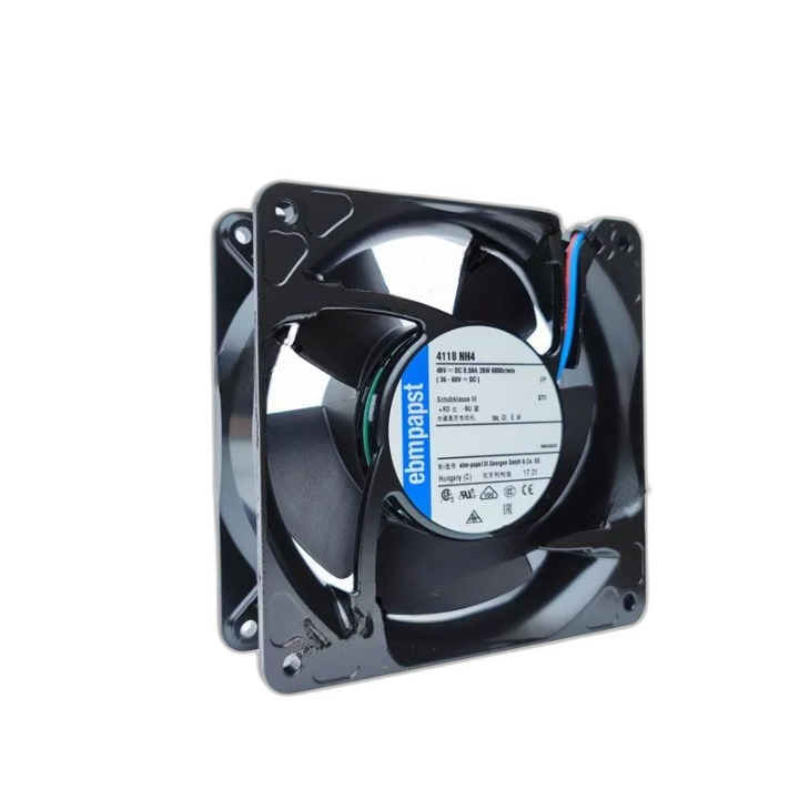Ebmpapst 4118NH4 48V 0.58A 28W 120*120*38MM 2-Wire Cabinet Axial Cooling Fan