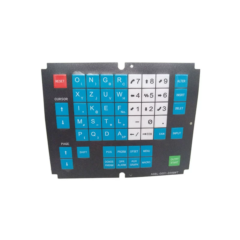 FANUC CNC Machine Tool Processing Center Operation Panel Keypad Membrane A98L-0001-0568#T