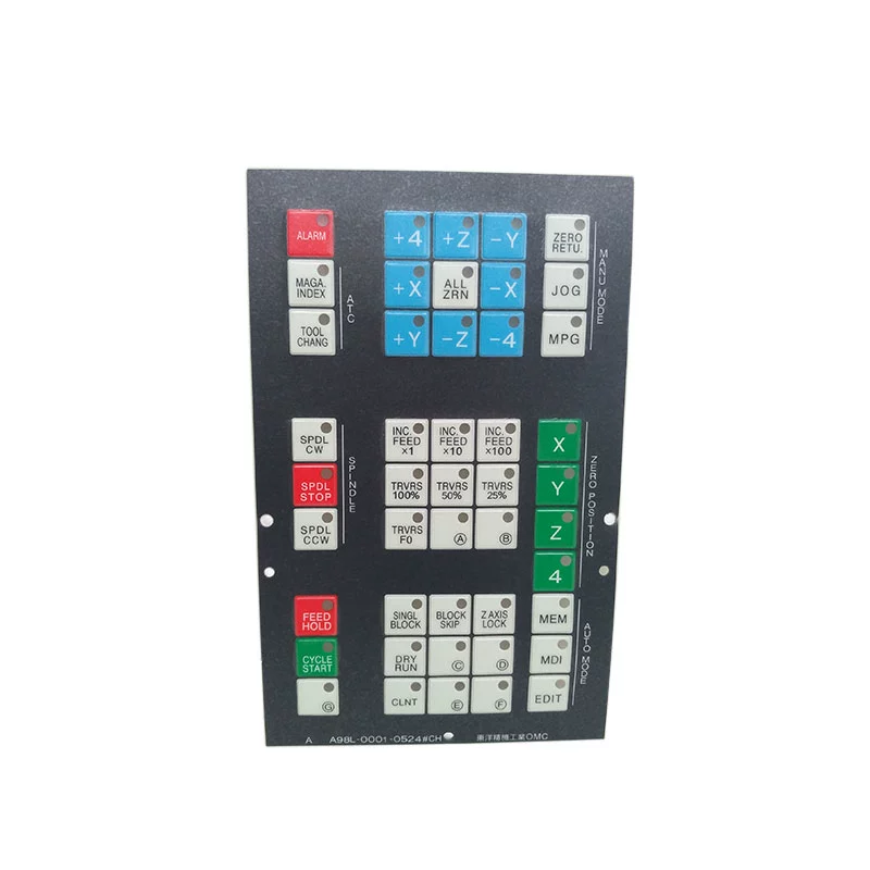 FANUC CNC Machine Tool Processing Center Operation Panel Keypad Membrane A98L-0001-0524#CH