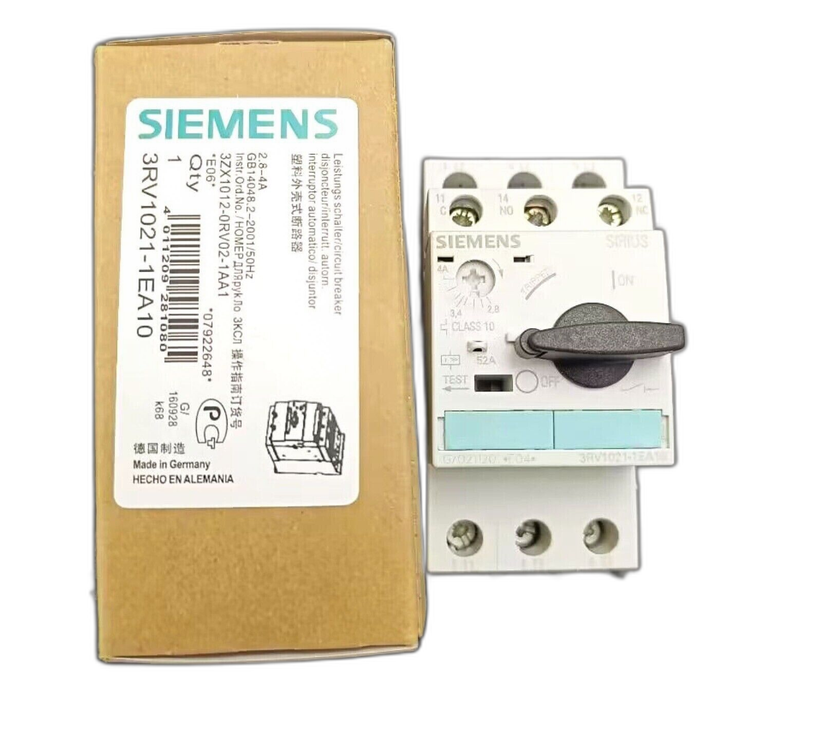 SIEMENS 3RV1021-1EA10 Motor Protection Circuit Breaker