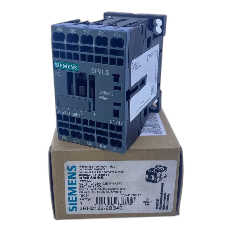 SIEMENS 3RH2131-2BB40 Contactor 24V AC-15 10A 230V 31E 3NO 1NC