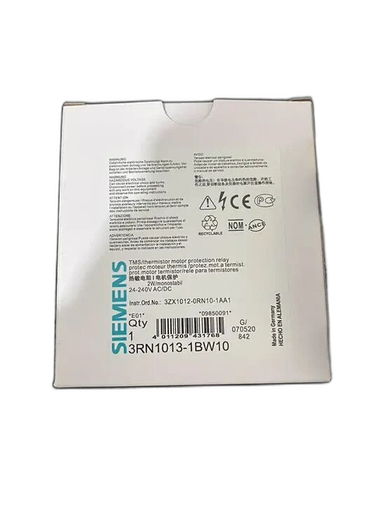Siemens 3RN1013-1BW10 Thermistor Motor Protection Relay