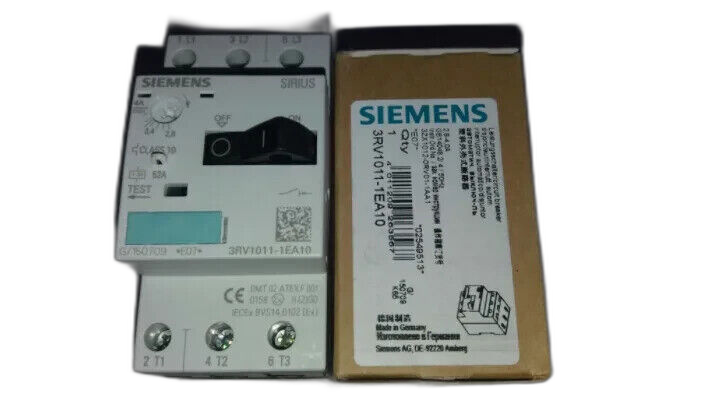 SIEMENS 3RV1011-1EA10 Motor Circuit Breaker 2.8-4A 600V 3Pole