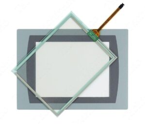 AB 2711P-T7C22D8S 4pin Touch Screen Panel Glass with Protective Film Overlay