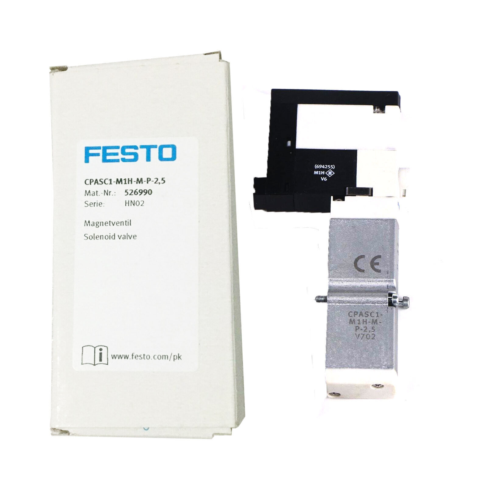 FESTO CPASC1-M1H-M-P-2.5 Solenoid Valve New In Box