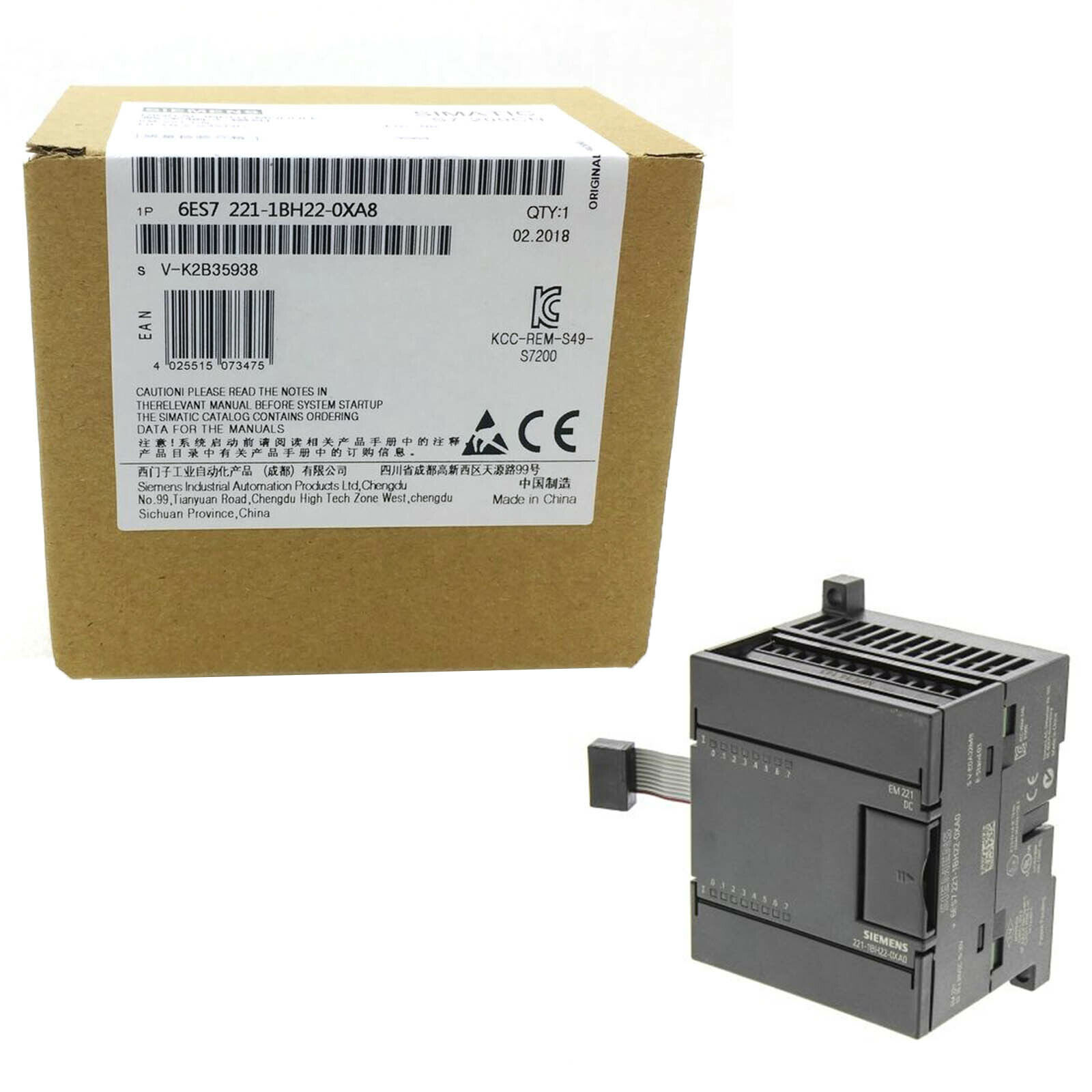 Siemens 6ES7221-1BH22-0XA8 Digital Input Module