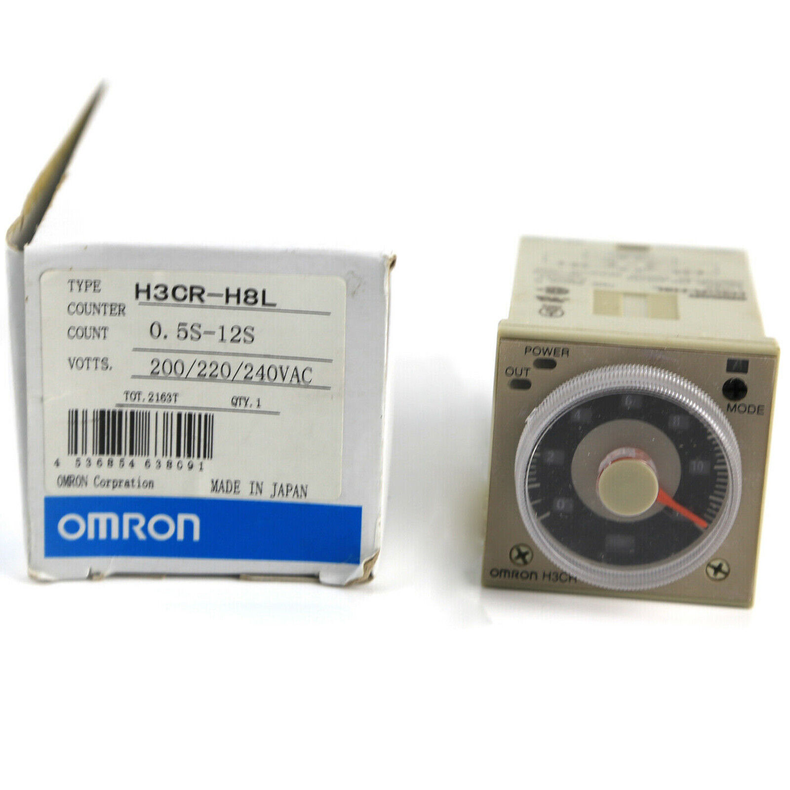 Omron H3CR-H8L AUTOMATION AND SAFETY RELAY TIMER 0-12MIN OFF-DELAY