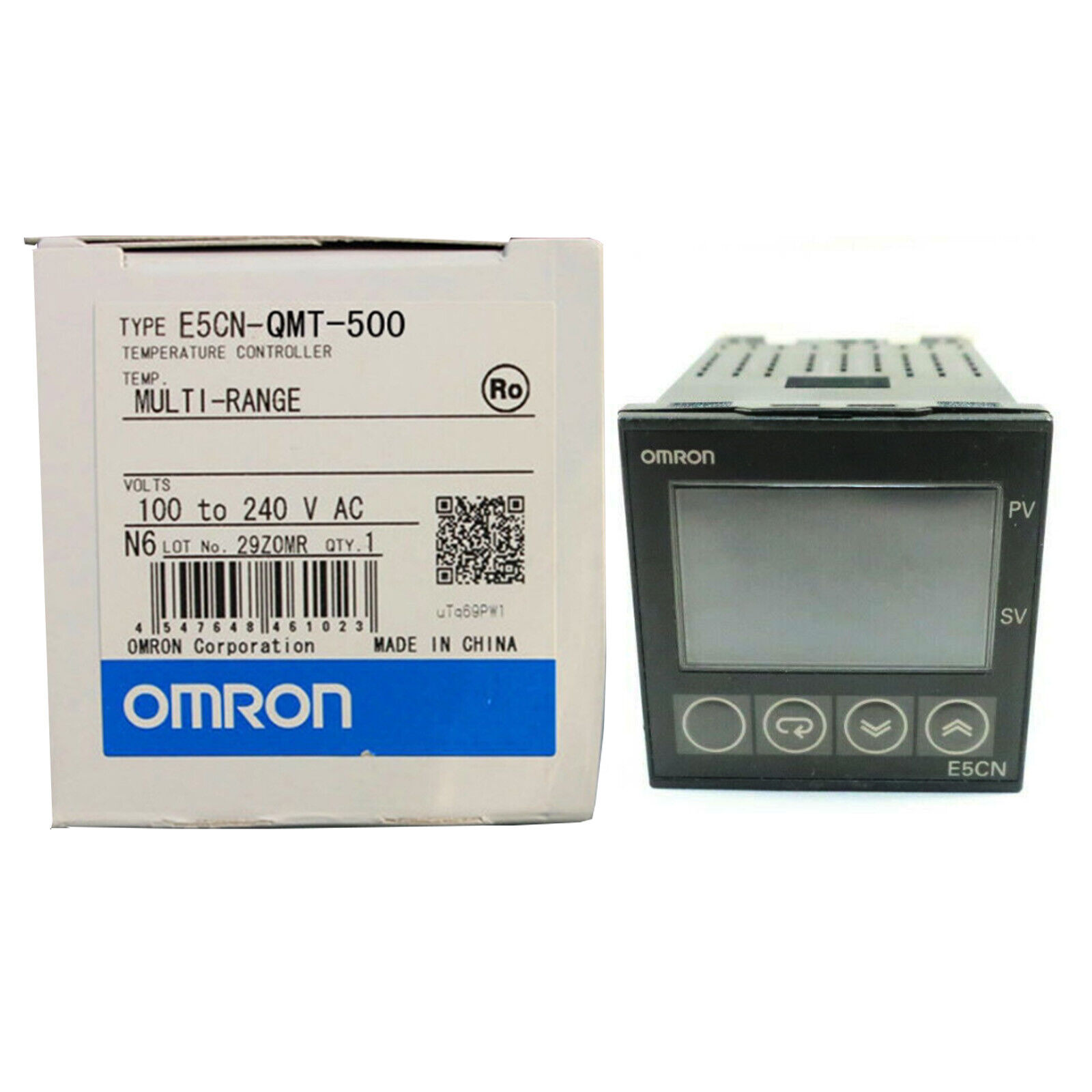 Omron E5CN-QMT-500 Temperature Controller 100-240V Multi-Input 1/16 DIN