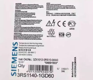 Siemens Sirius Temperature Monitoring Relay 3RS1140-1GD60