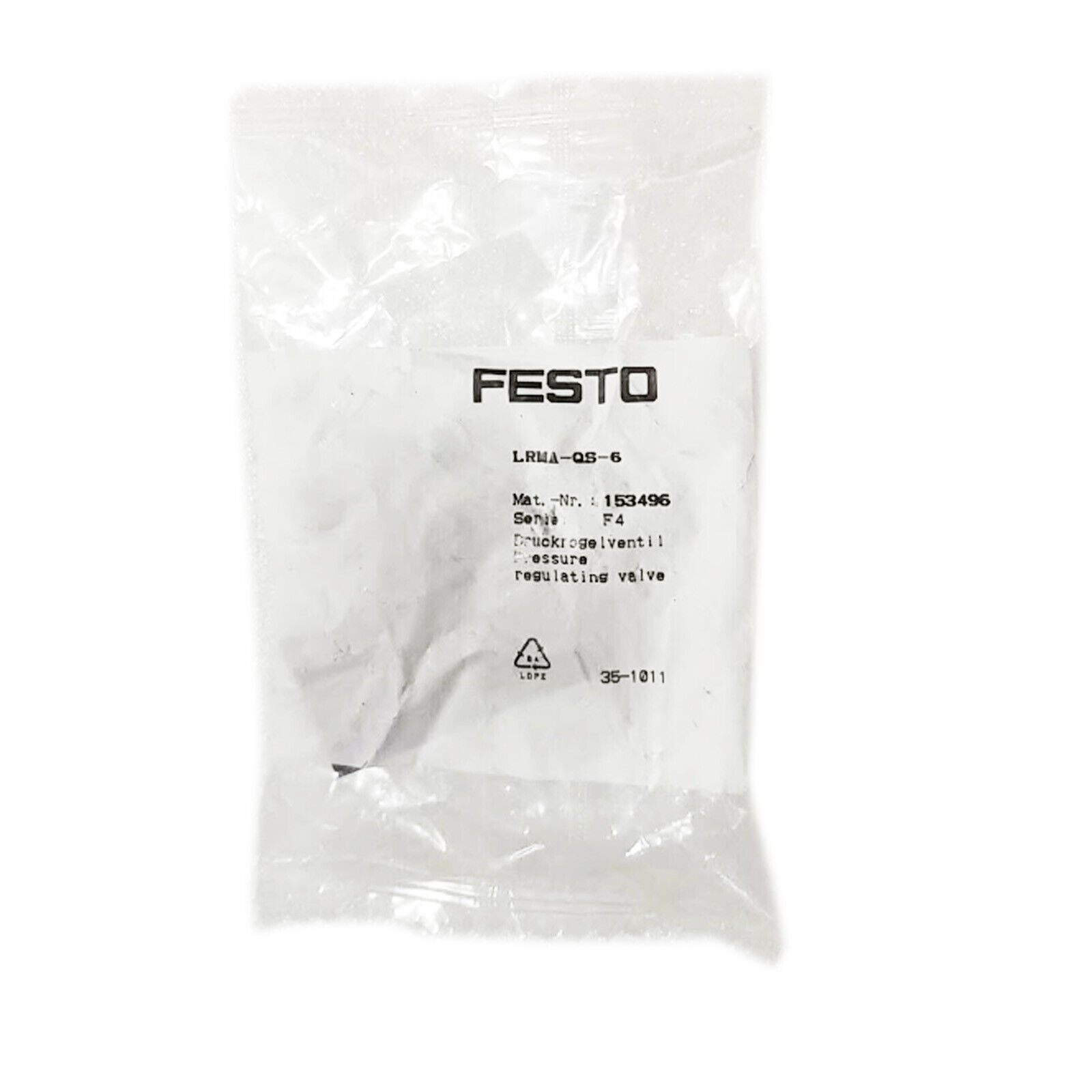 FESTO LRMA-QS-6 153496 Pneumatic Pressure Regulator