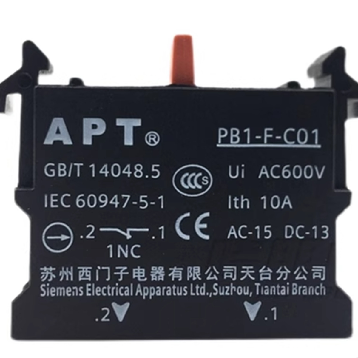 Siemens PB1-F-C01 Auxiliary Contacts AC600V NEW