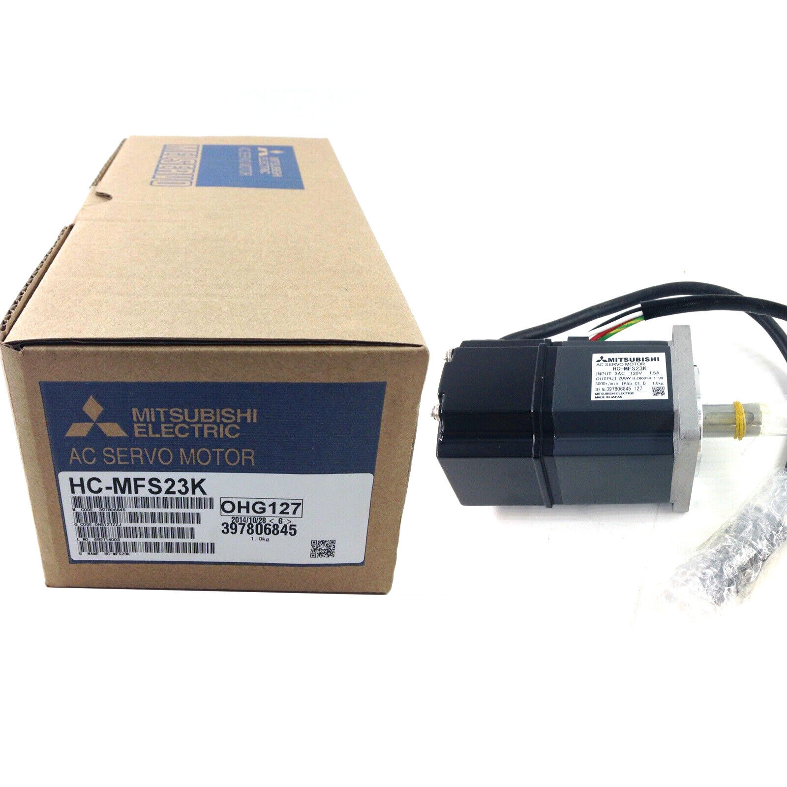 MITSUBISHI HC-MFS23K 200W AC SERVO MOTOR KEY