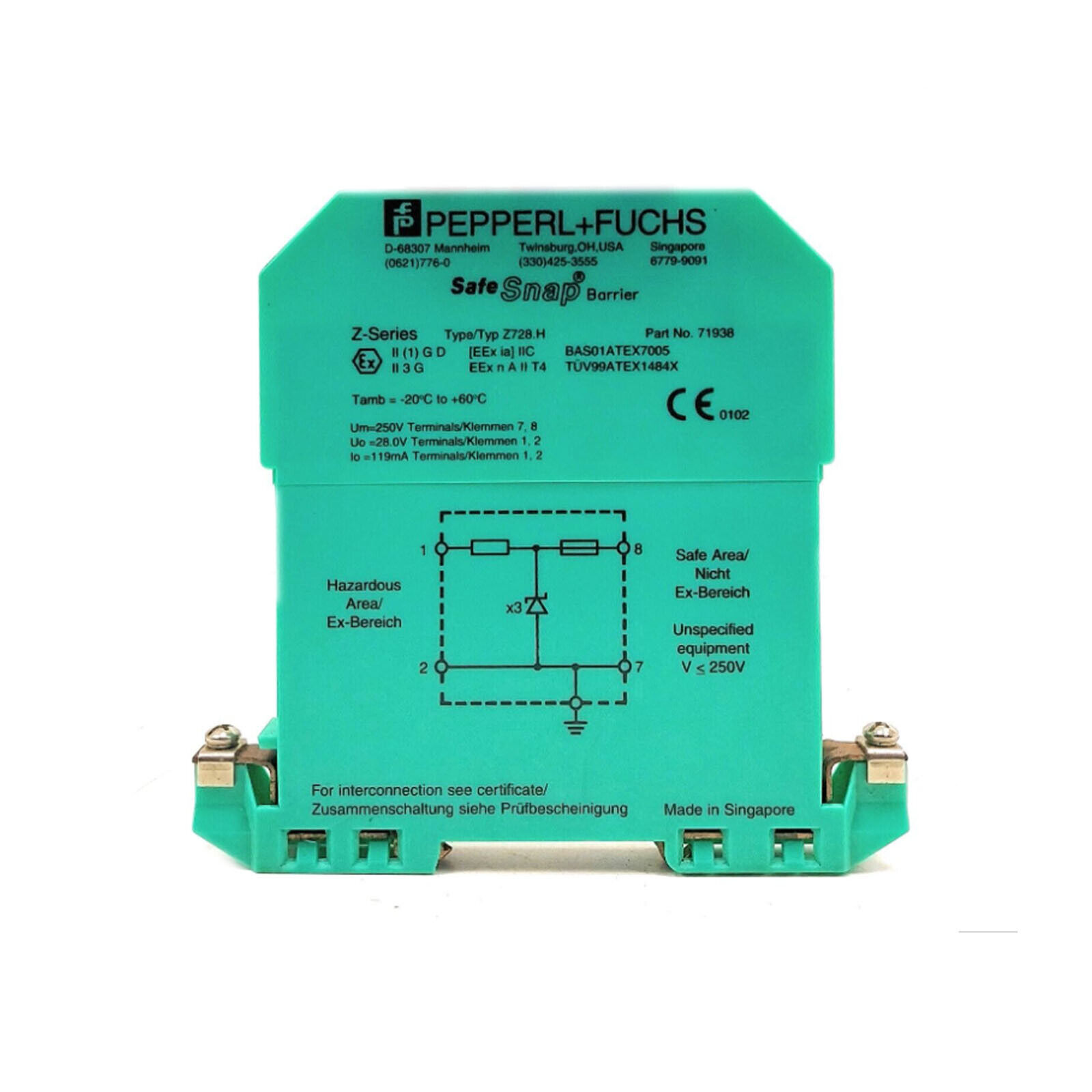 Pepperl Fuchs KFD2-SCD-Ex1.LK Intrinsically Safe Isolator