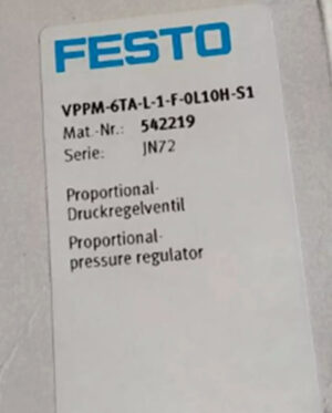 FESTO VPPM-6TA-L-1-F-0L10H-S1 542219 Proportional Valve