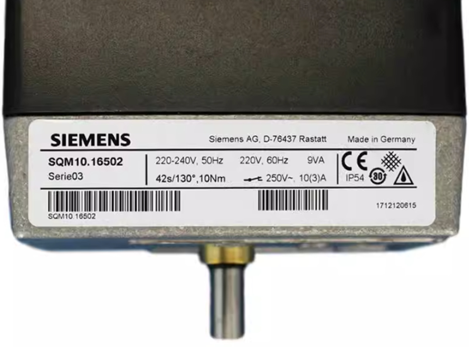 Siemens SQM10.16502 Servo Motor Damper Actuators for Burner
