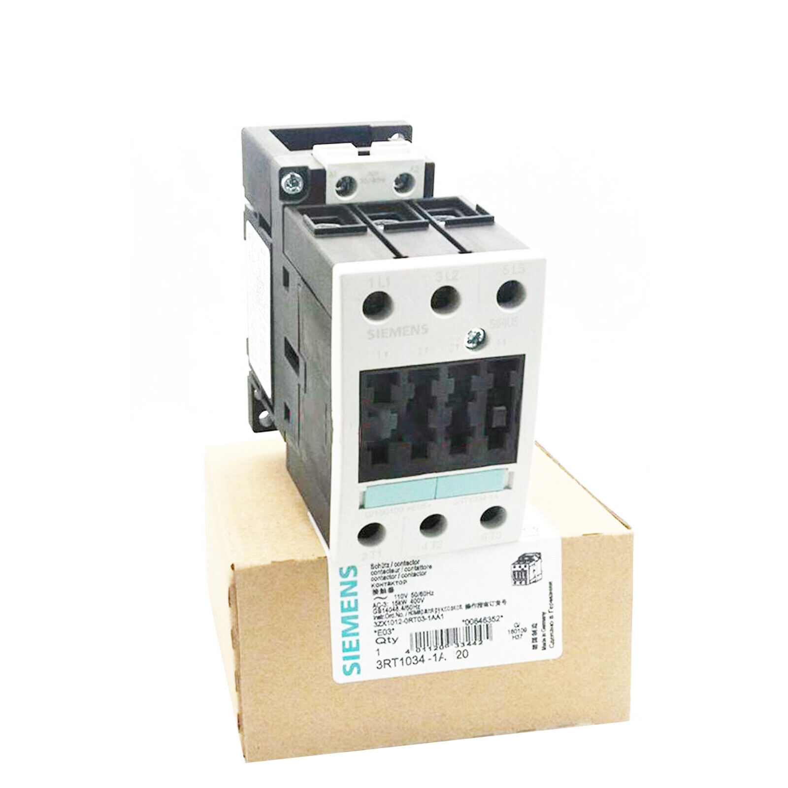 Siemens 3RT1034-1AN20 Contactor New In Box