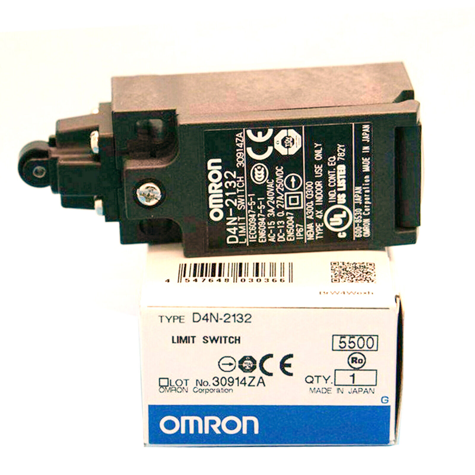 Omron Limit Switch D4N-2132 New In Box