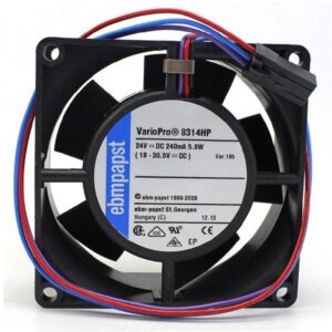 Ebm-papst 8314HP Axial Fan 80x80x32mm 24VDC High Performance Ball Bearing