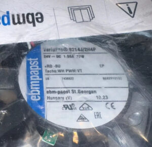 Ebm-papst 8214J/2H4P High-Performance Axial Fan 24VDC 102CFM Ball Bearing