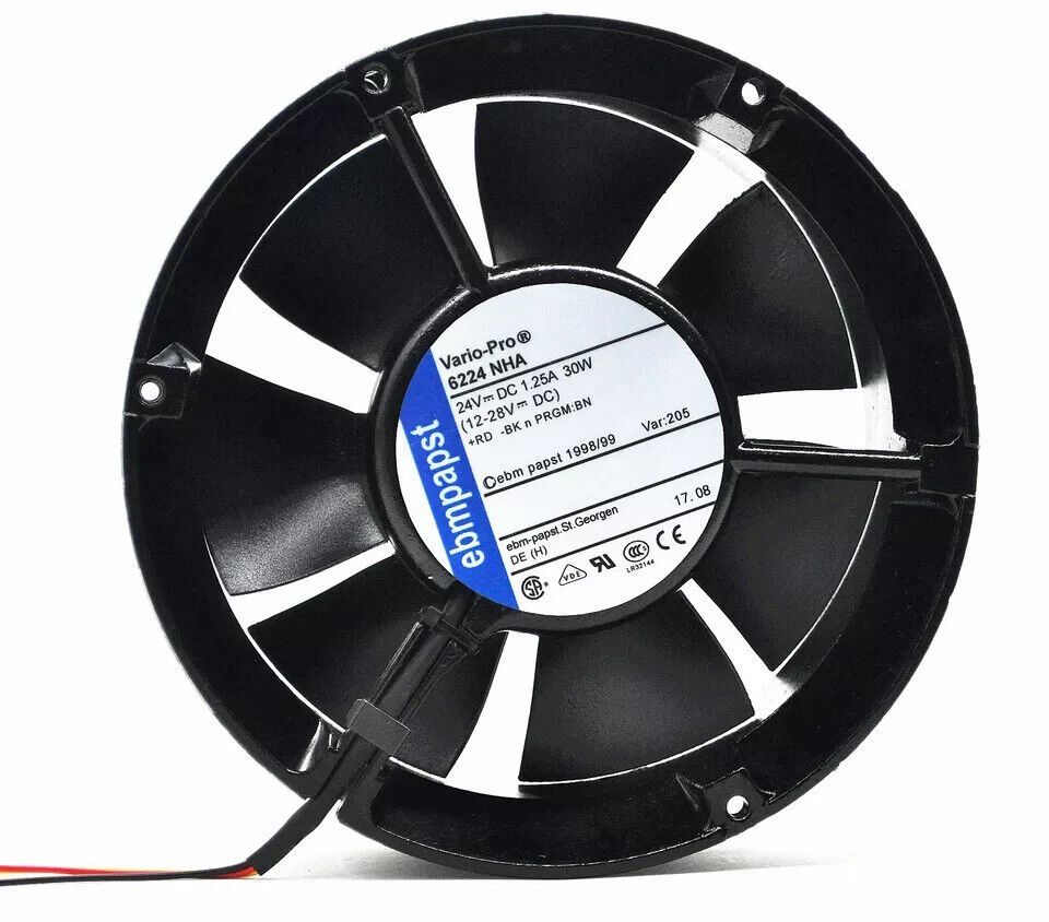 Ebm-papst 6224NHA Axial Fan 172x51mm 24VDC High Performance S-Force Series