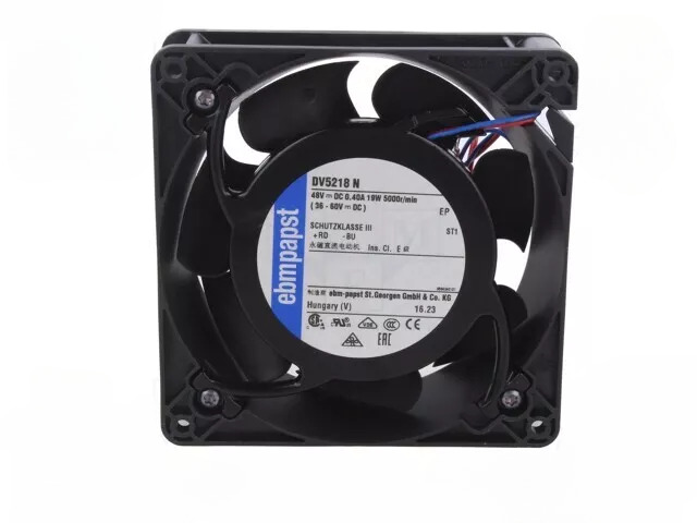Ebm-papst 5218N Axial Fan 127x127x38mm 48VDC High Performance S-Force Series