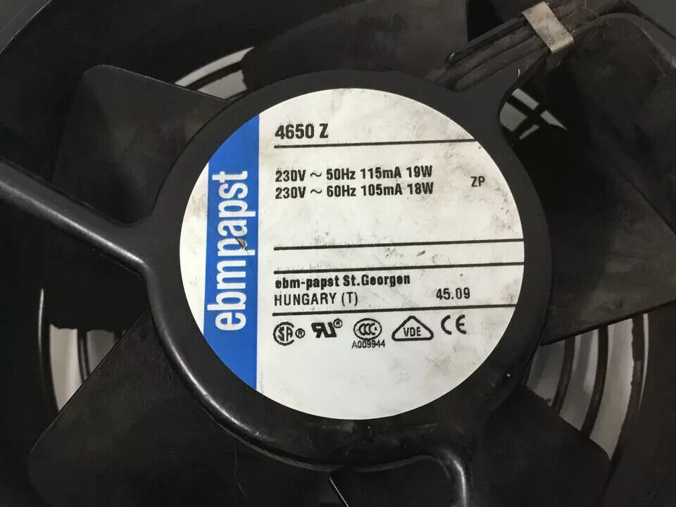 Ebm-papst 4650Z Axial Cooling Fan 119x119x38mm 230VAC 160CFM Sleeve Bearing