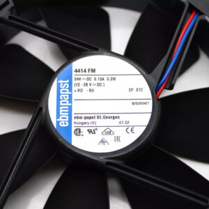 Ebm-papst 4414FM Axial Fan 119x119x38mm 24VDC 94.2CFM Ball Bearing High Performance