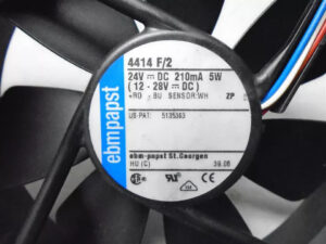 Ebm-papst 4414F/2 Axial Fan 119x119x38mm 24VDC 94.2CFM Sleeve Bearing Quiet Operation