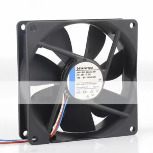 Ebm-papst 3414N/12U Axial Fan 92x92x25mm 24VDC 41CFM Ball Bearing Sensor