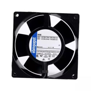 Ebmp-papst 3656 Axial Fan 92x92x25mm 24VDC 70CFM Ball Bearing