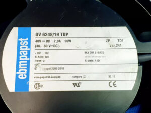 Ebm-papst DV6248/19TDP Axial Fan 48VDC High Performance 172x51mm Ball Bearing