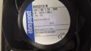 Ebm-papst DV5212N Axial Fan 127x127x38mm 24VDC 172CFM Ball Bearing High Performance