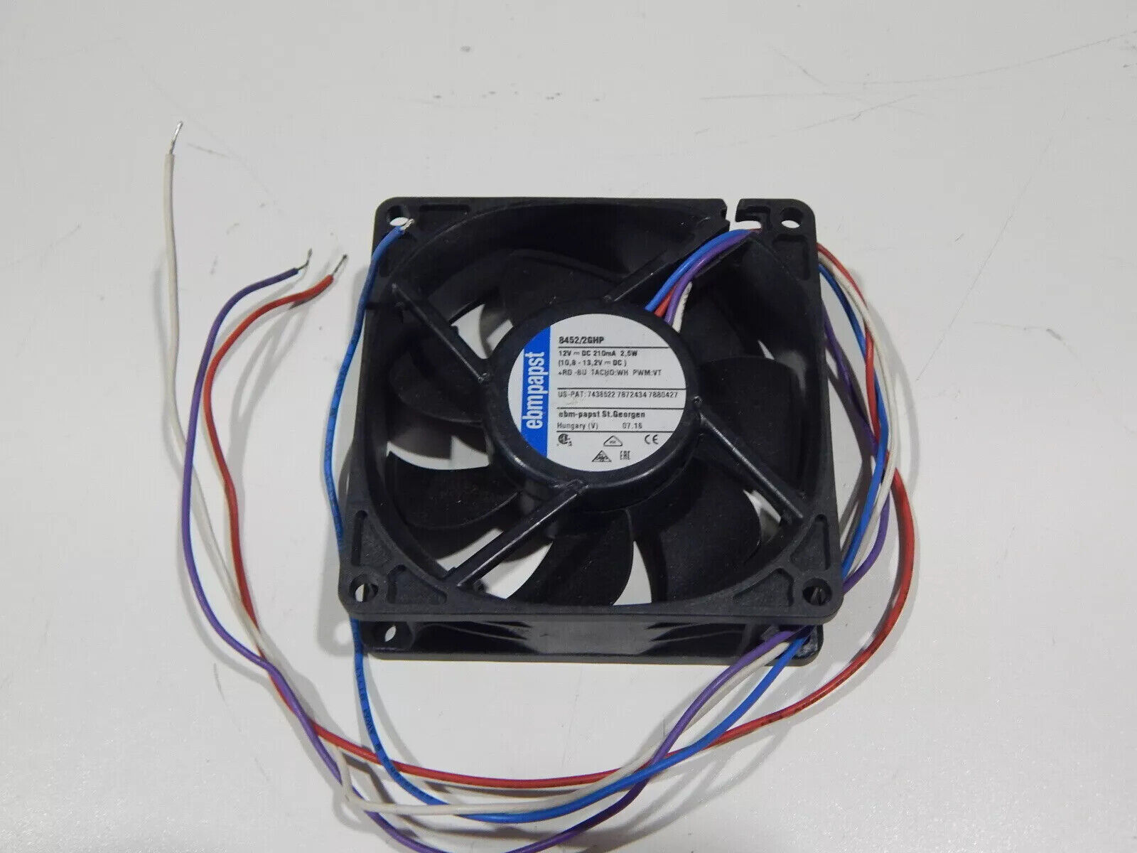 Ebm-papst 8452/2GHP Axial Fan 80x80x38mm 230VAC High Performance Sintec Sleeve Bearing