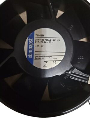 Ebm-papst 7114NH High-Performance Axial Fan 150x172x51mm 24VDC 160CFM Ball Bearing